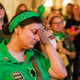 Abortion rights activists react after the Indiana Senate votes to ban abortion, inside the Indiana State house during a special session in Indianapolis in early August.